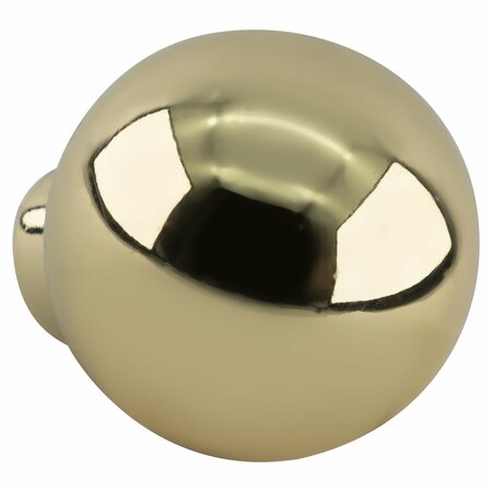 Amerock Polished Brass Traditional Round Kitchen Cabinet Knob 1-1/4 in. Diameter BP306473